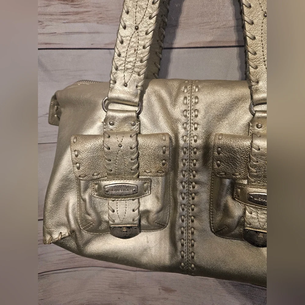Michael KORS Gold Leather Bag - Picture 3 of 14
